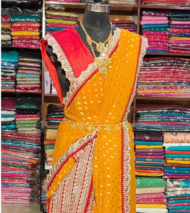 Elegant Partywear Saree with Designer Weaving Border