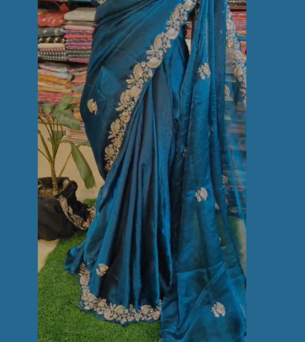 Premium Pure Fandy Designer Saree for Weddings & Party Wear