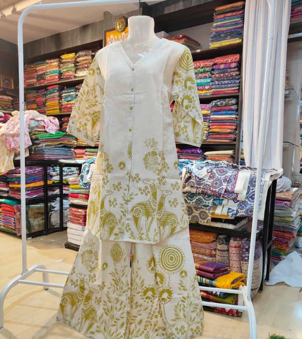 Pure Khaddi Cotton Printed Co-ord Set – Elegant Everyday Wear